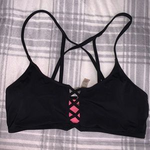 Victoria Secret PINK Black Bikini Top